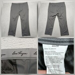 Ben Hogan Golf Pants Men's 44x30 Gray Performance Stretch Flat Front